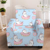 Donut Unicorn Pattern Print Design DN014 Armchair Slipcover