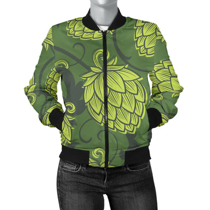 Hope Pattern Print Design 02 Women's Bomber Jacket