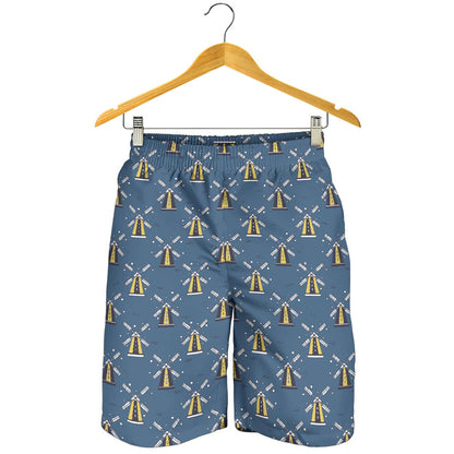 Windmill Pattern Print Design 03 Mens Shorts