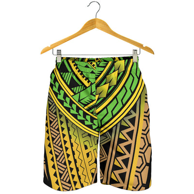 Polynesian Tribal Color Mens Shorts