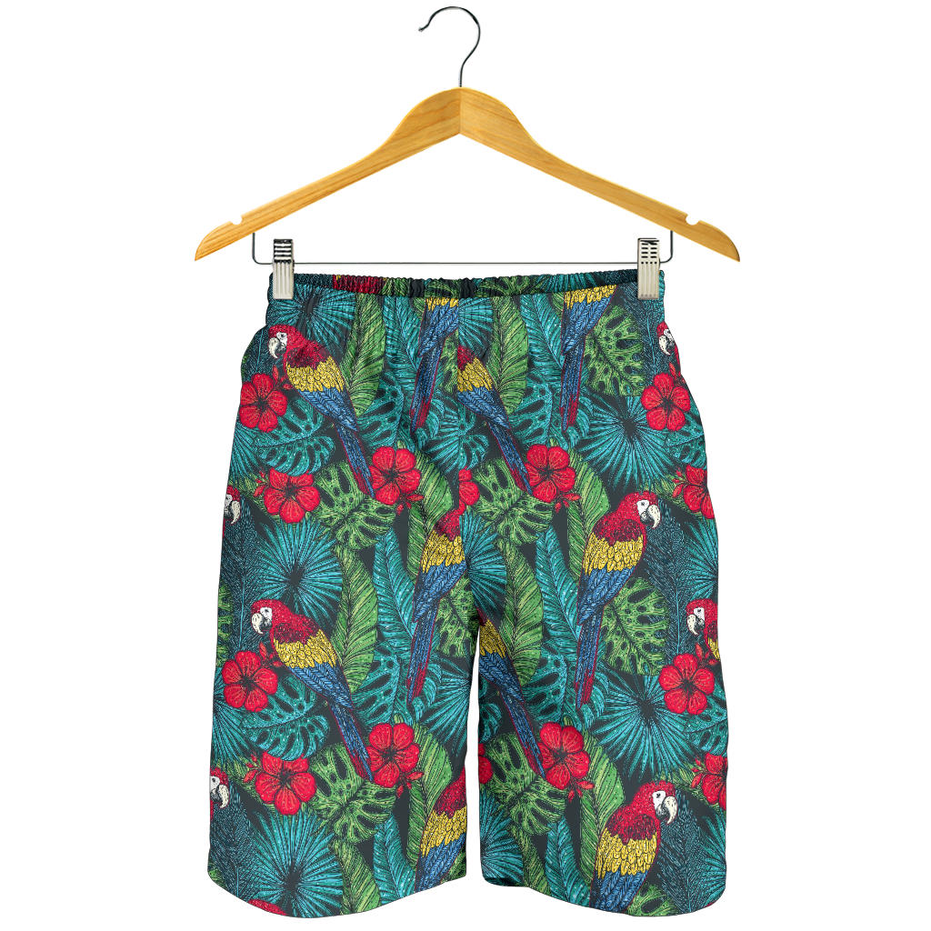 Parrot Pattern Print Design A05 Mens Shorts