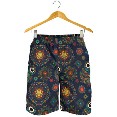 Owl Boho Style Pattern Print Design A04 Mens Shorts