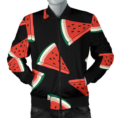 Watermelon Pattern Print Design WM01 Men Bomber Jacket