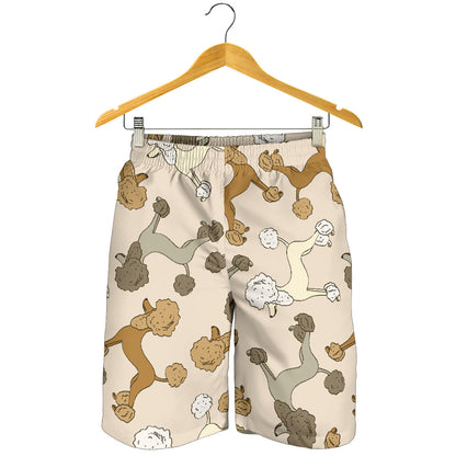 Poodle Pattern Print Design A01 Mens Shorts