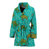 Sea Turtle Pattern Print Design T010 Women Bathrobe