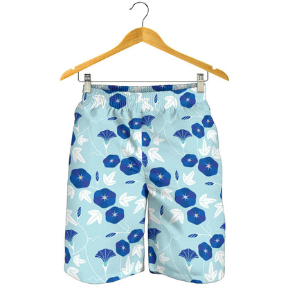 Morning Glory Pattern Print Design MG07 Mens Shorts