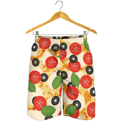 Pizza Pattern Print Design A05 Mens Shorts