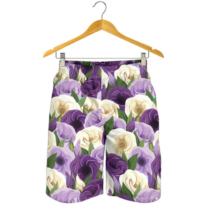 Lisianthus Pattern Print Design LT01 Mens Shorts