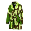 Avocado Pattern Print Design AC04 Women Bathrobe