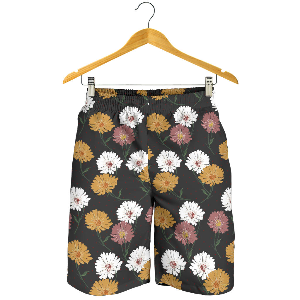 Daisy Pattern Print Design DS04 Mens Shorts