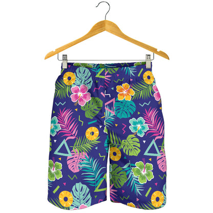 Hawaiian Themed Pattern Print Design H014 Mens Shorts