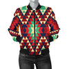 Native Pattern Print Design A07 Women's Bomber Jacket