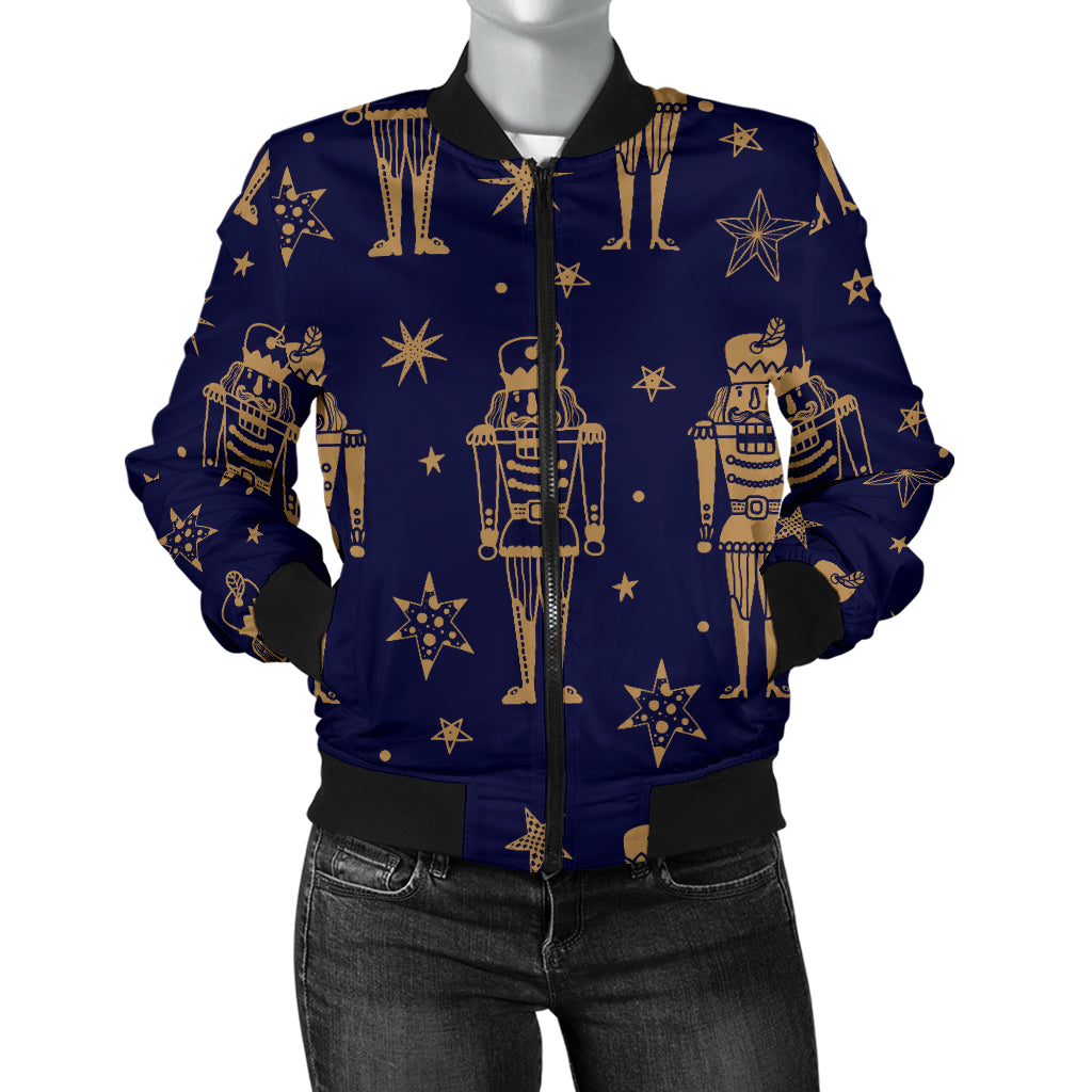 Nutcracker Pattern Print Design A05 Women's Bomber Jacket