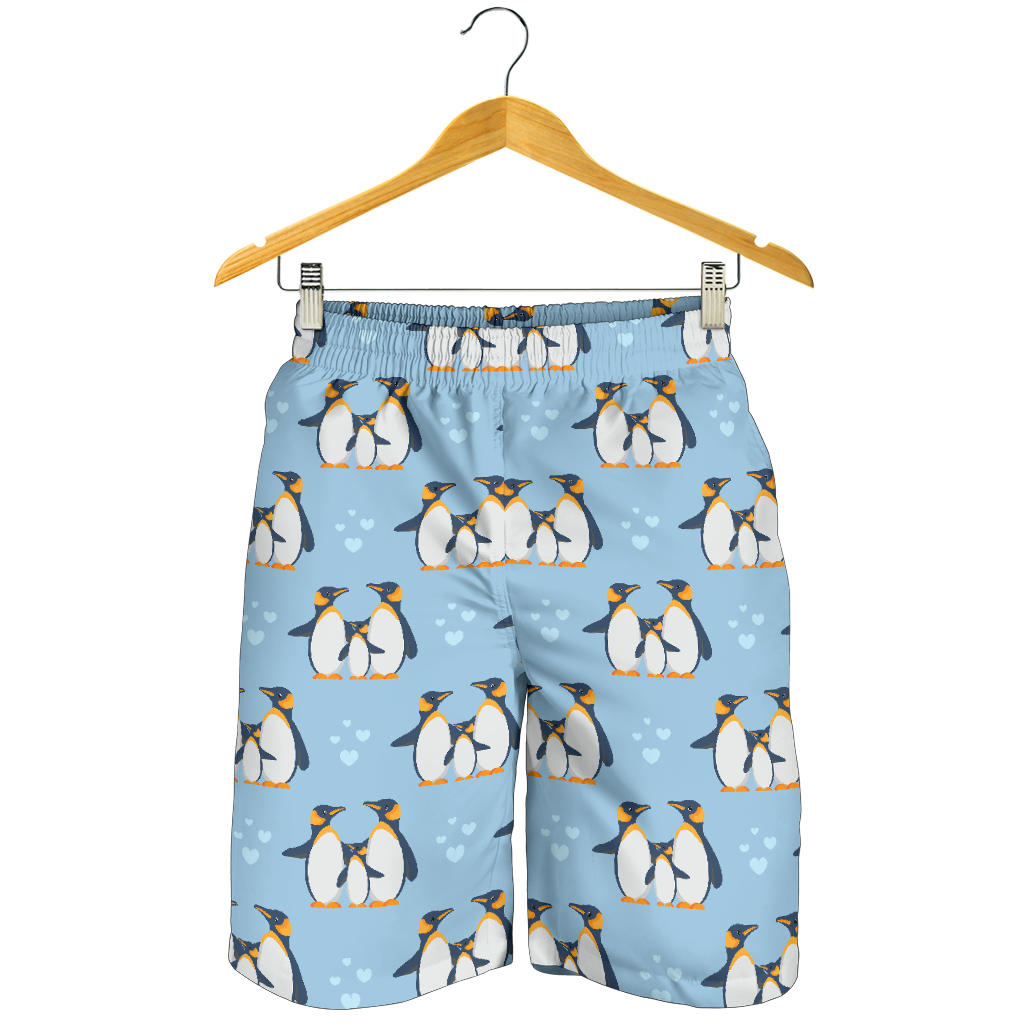 Penguin Pattern Print Design A04 Mens Shorts