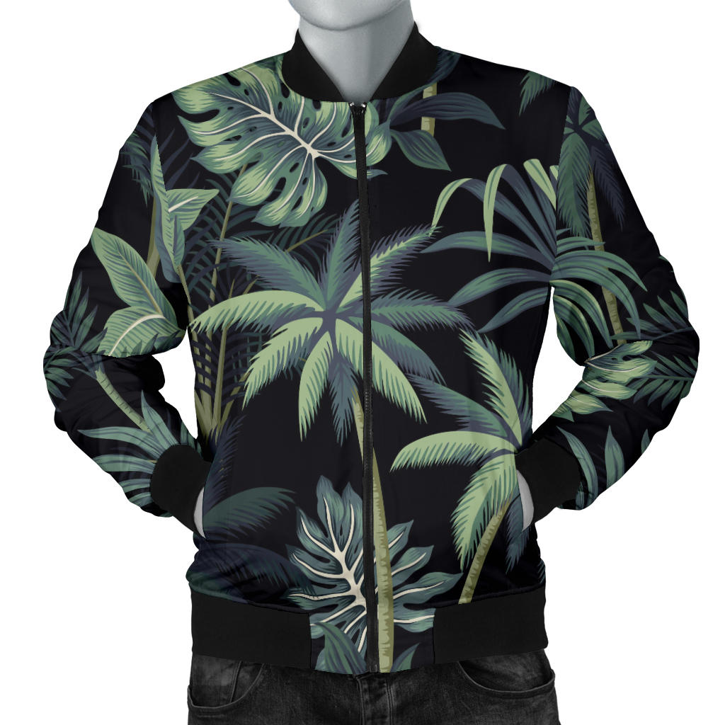Rainforest Pattern Print Design RF02 Men Bomber Jacket