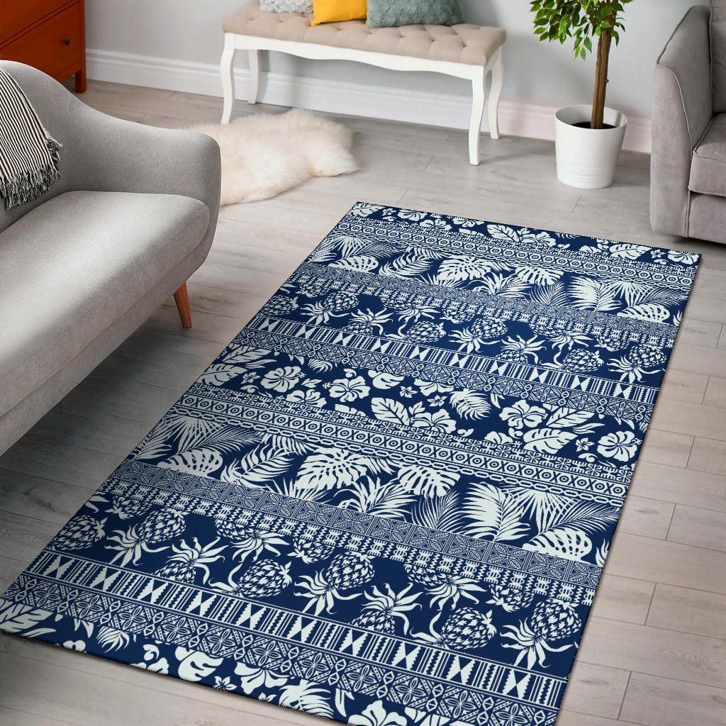 Hawaiian Themed Pattern Print Design H020 Area Rugs