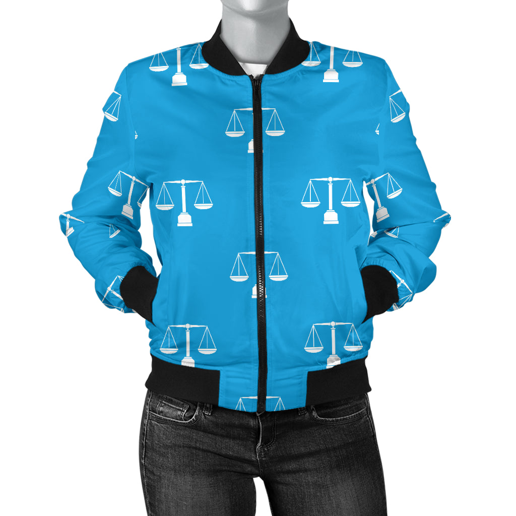 Libra Pattern Print Design 02 Women's Bomber Jacket