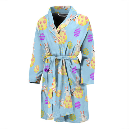 Easter Eggs Pattern Print Design RB015 Men Bathrobe