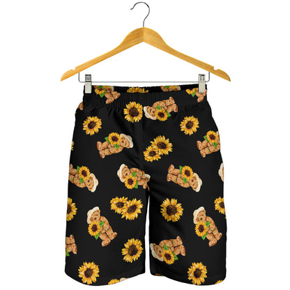 Sunflower Pattern Print Design SF016 Mens Shorts