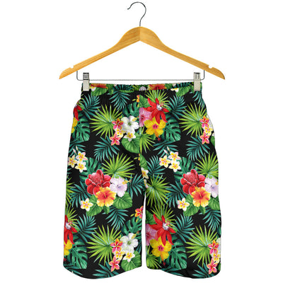 Hibiscus Hawaiian flower tropical Mens Shorts