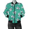 Cow Pattern Print Design 03 Women's Bomber Jacket