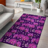 Orchid Purple Pattern Print Design OR02 Area Rugs