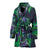 Palm Leaves Pattern Print Design PL04 Women Bathrobe