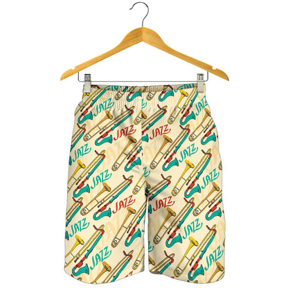 Trombone Pattern Print Design 03 Mens Shorts