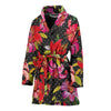 Lily Pattern Print Design LY012 Women Bathrobe