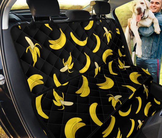 Banana Pattern Print Design BA05 Rear Dog  Seat Cover