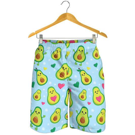 Avocado Pattern Print Design AC09 Mens Shorts
