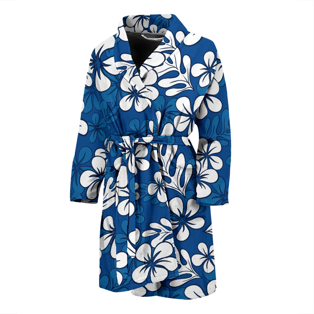 Plumeria Pattern Print Design PM015 Men Bathrobe