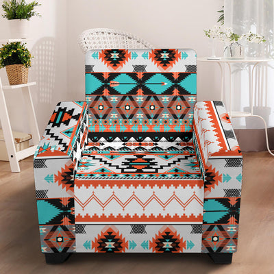 Tribal Aztec Indians pattern Armchair Slipcover