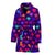 Heart Pixel Pattern Print Design HE03 Women Bathrobe