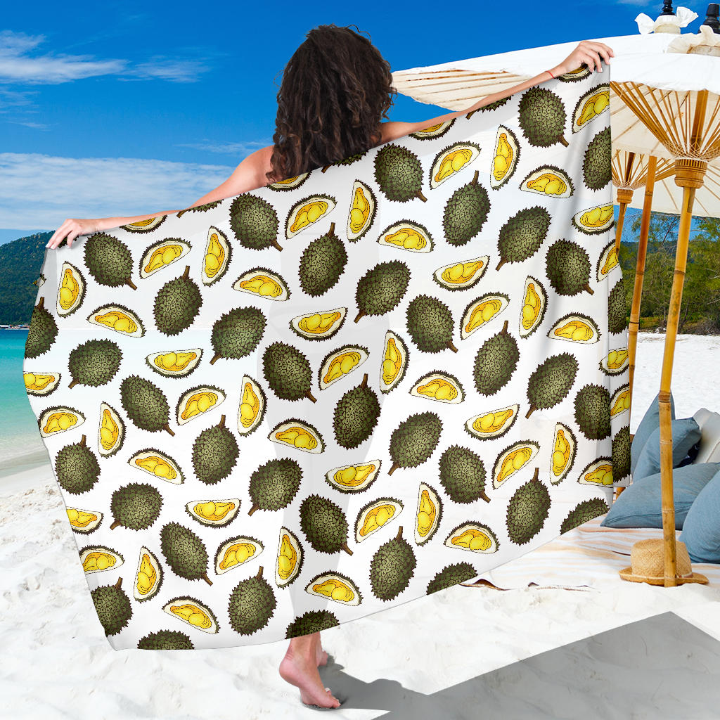 Durian Pattern Print Design DR03 Sarong Pareo Wrap