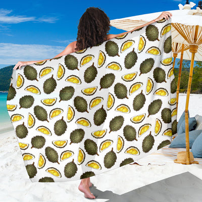 Durian Pattern Print Design DR03 Sarong Pareo Wrap