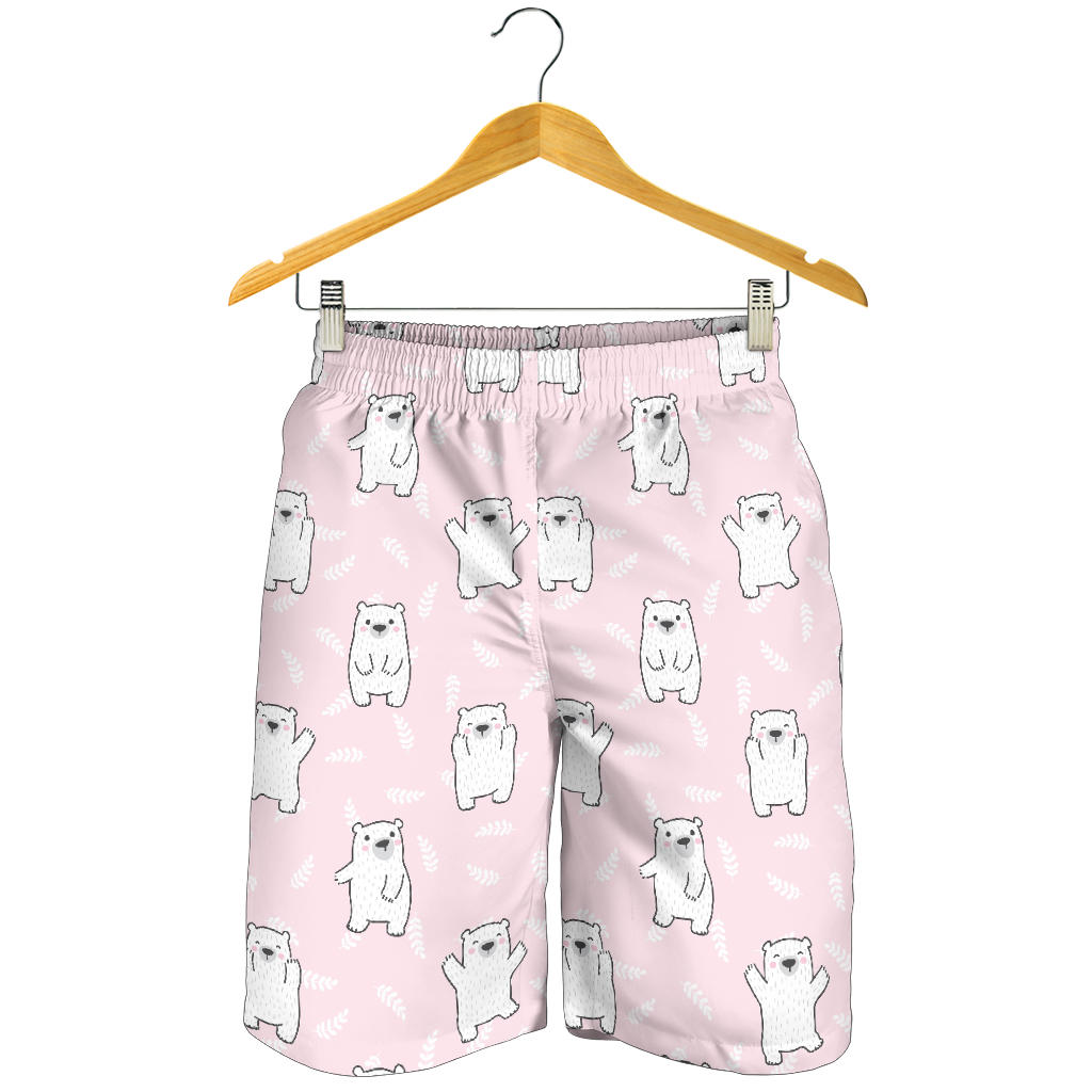 Polar Bear Pattern Print Design PB09 Mens Shorts
