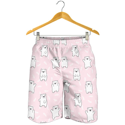 Polar Bear Pattern Print Design PB09 Mens Shorts