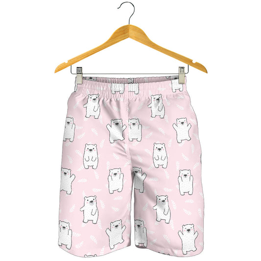 Polar Bear Pattern Print Design PB09 Mens Shorts