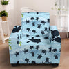 Sea Turtle Pattern Print Design T011 Armchair Slipcover