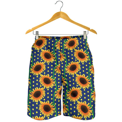 Sunflower Pattern Print Design SF03 Mens Shorts