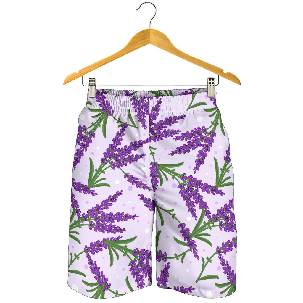 Lavender Pattern Print Design LV02 Mens Shorts