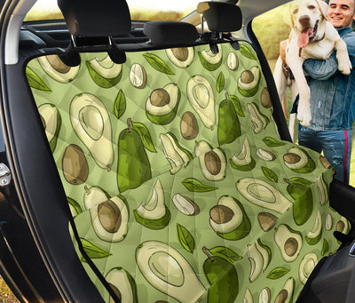 Avocado Pattern Print Design AC03 Rear Dog  Seat Cover