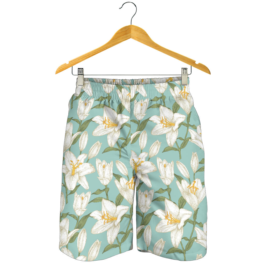 Lily Pattern Print Design LY09 Mens Shorts