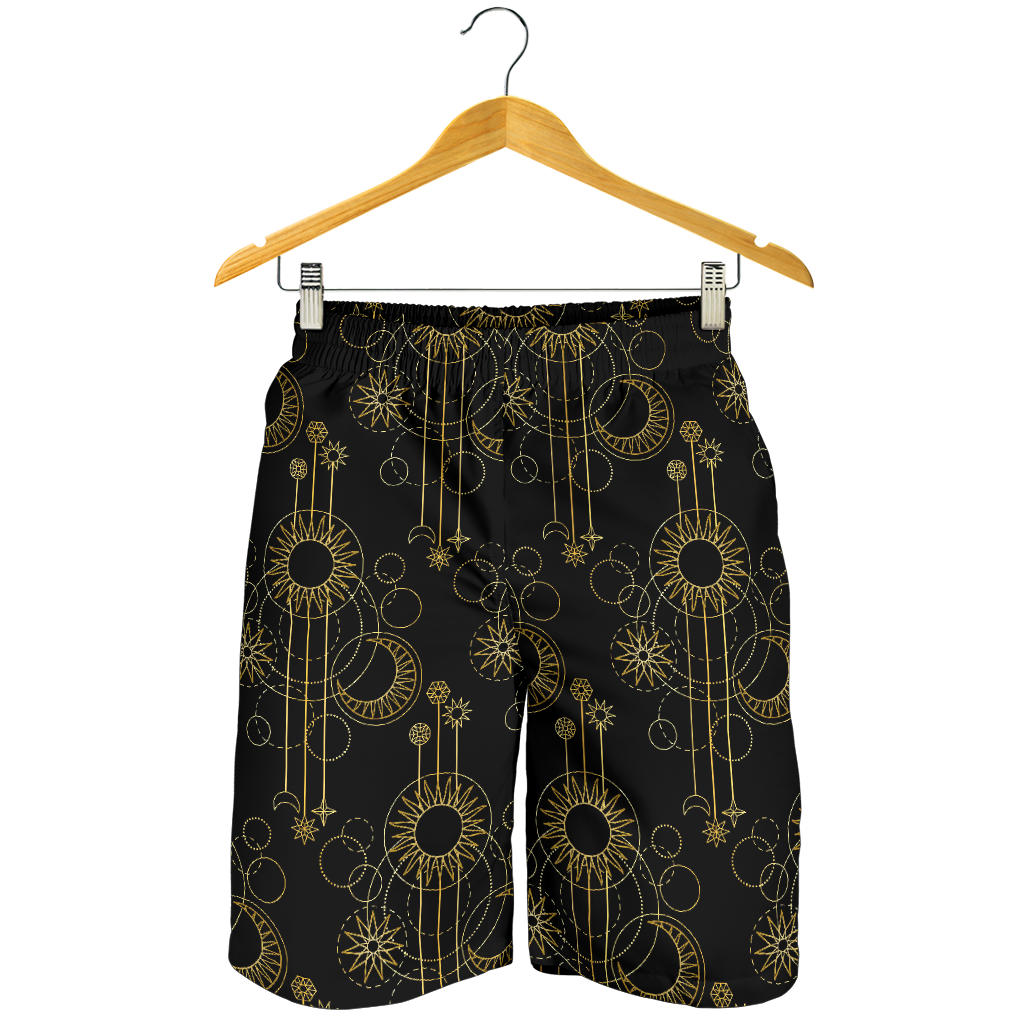 Moon Boho Style Pattern Print Design 01 Mens Shorts