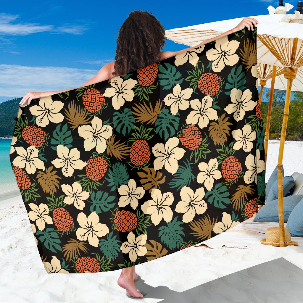 Hawaiian Themed Pattern Print Design H08 Sarong Pareo Wrap