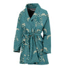 Sea Turtle Pattern Print Design T02 Women Bathrobe