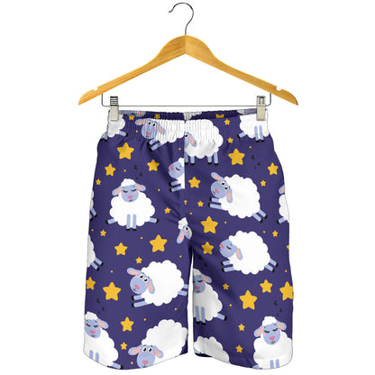 Sheep Pattern Print Design 03 Mens Shorts