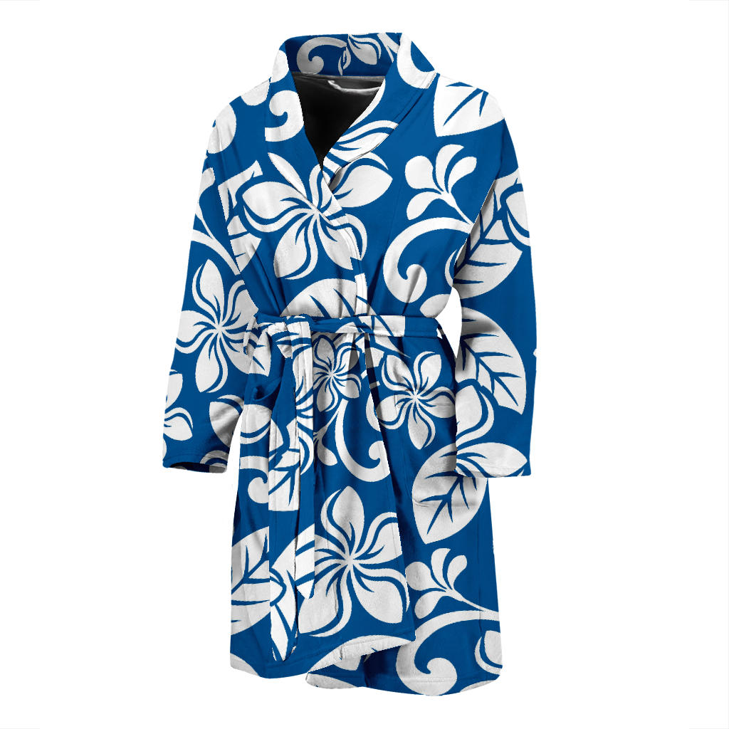 Plumeria Pattern Print Design PM013 Men Bathrobe