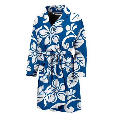 Plumeria Pattern Print Design PM013 Men Bathrobe